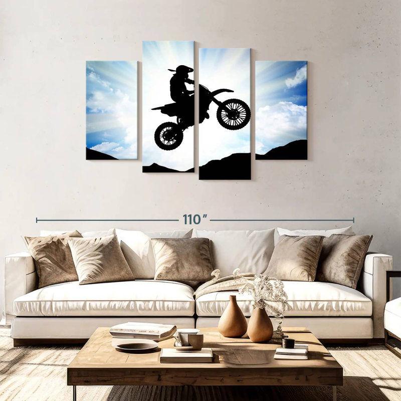 Sireci Motocross Rider, 48'' H x 75'' W