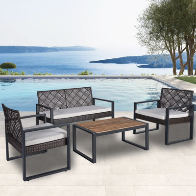 4 Piece Outdoor Furniture Set