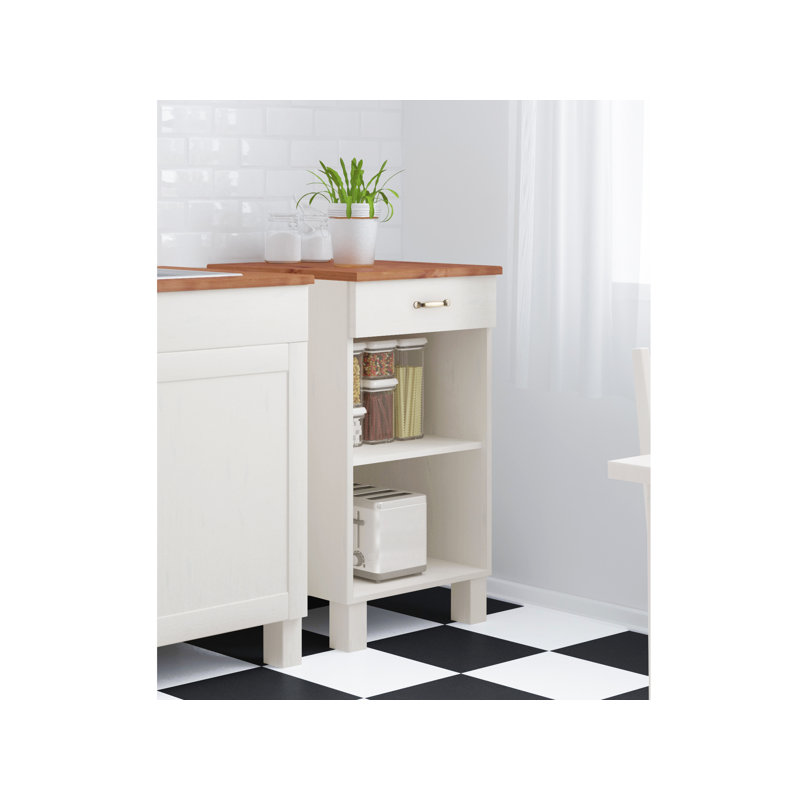 Flintwood Matte Base Unit, White/Honey