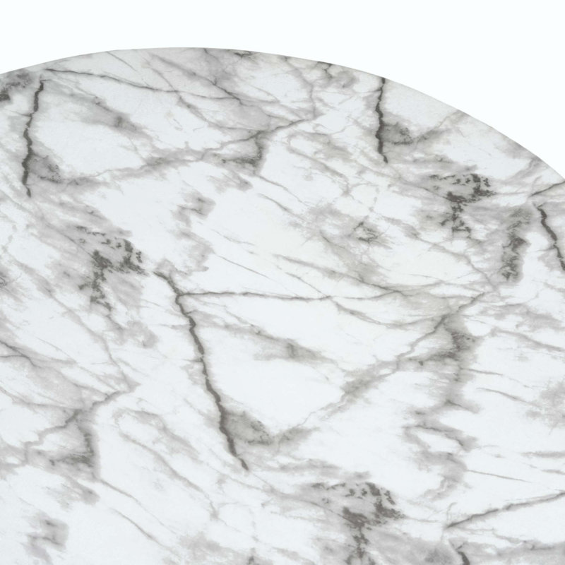 Table basse en faux marbre MGO pour une utilisation intérieure et extérieure
