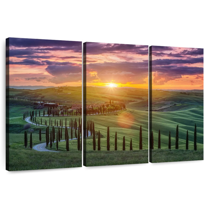Sebbie Sunset Over Tuscany, 42" H x 65" W