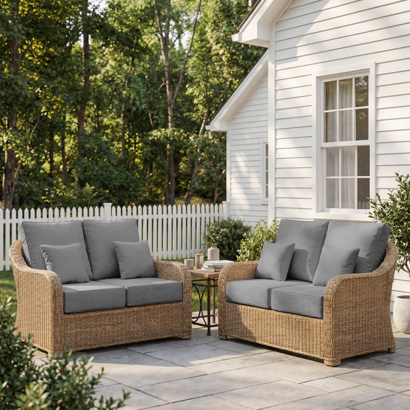 Back & Seat Patio Cushions For Outdoor Furniture 24 X 24  X 6  Inch, Outdoor Replacement Cushion Set Of 4, Weather Resistant Patio Chair Cushions With Removable Cover And Straps, Navy Blue