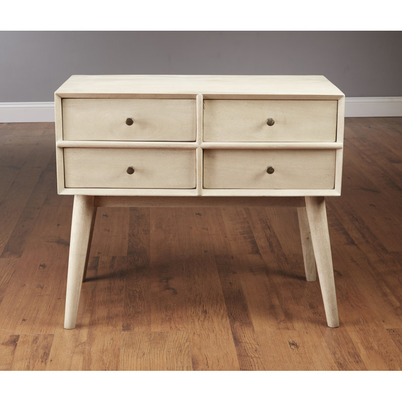 Blodgett 4-Drawer Accent Chest, White Wash