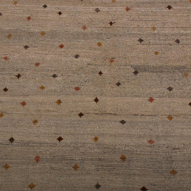 Burano Hand Knotted Wool Geometric Area Rug, Rectangle 6' x 9'