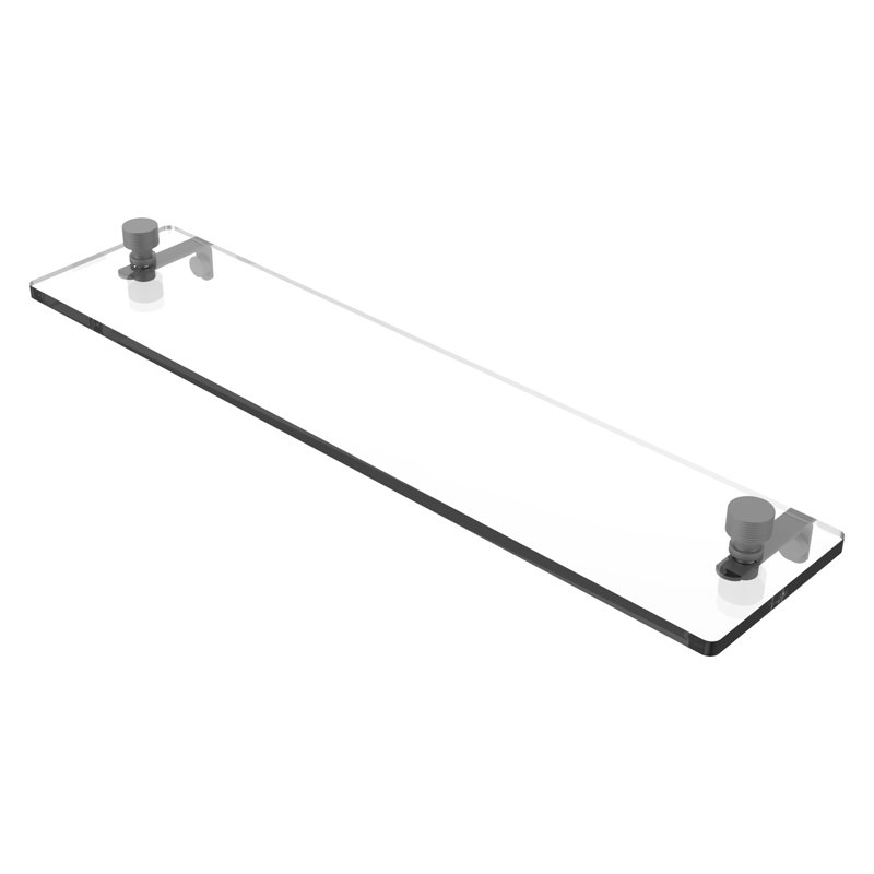 Ballenas Bracket Shelf, Matte Gray, 5" H x 22" L x 5" D