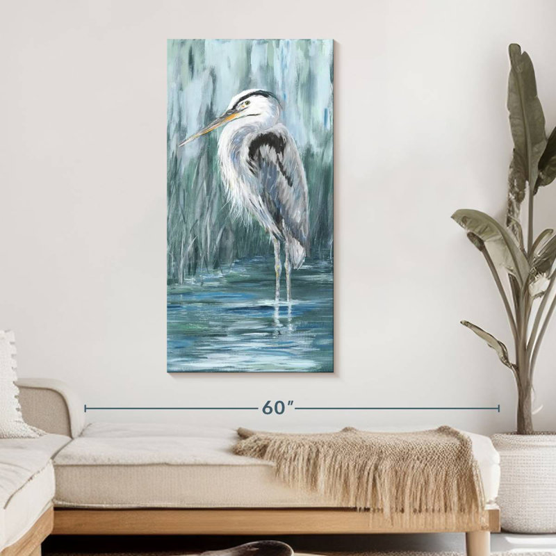 Brampt Standing Still Heron, 48" H x 24" W
