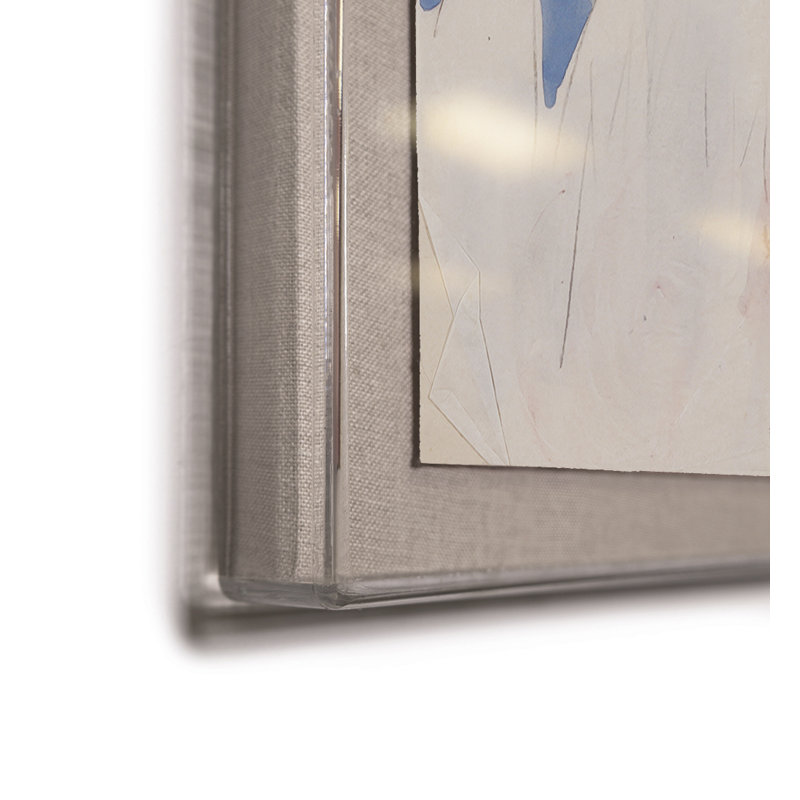 Swan In Lake Print by Paule Marrot, 44" H x 56" W x 1.25" D, Acrylic Box
