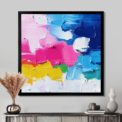 Nutica abstraite, couleur primaire résonnant dans le chaos II - art mural abstrait