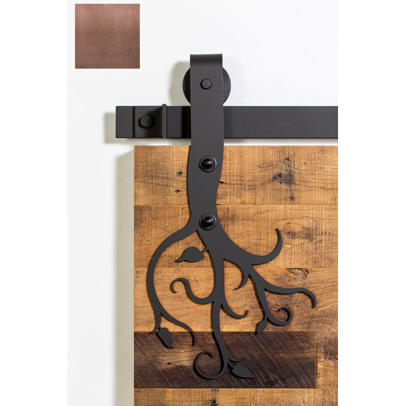 Ensemble de quincaillerie pour porte de grange simple standard Vine Premium, 84 po, Sou neuf