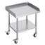 Table de travail en acier inoxydable, table de préparation commerciale de 24 x 28 x 30 pouces avec 4 roues, roulettes, table de préparation robuste à 3 côtés, table de travail en métal pour restaurant Home Hotel-734135040