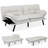71 Inch 3-In-1 Futon Couch Sofa Bed - Easy Assembly Sleeper For Overnight Guests-1465770942