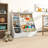 Kreena 37.17"H x 33.46"W 4 Tier Book Display Bookcase Bookshelf with Storage Organizer-1119459572