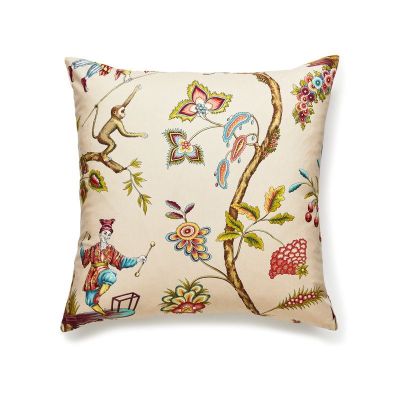Chinoise Exotique Square Pillow Cover & Insert