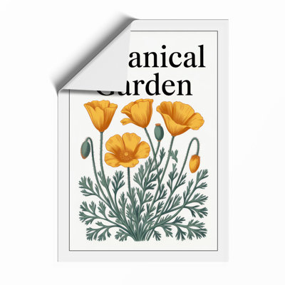 Garden Poppies Botanical - Print