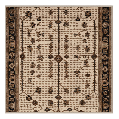 Tapis beige français lavable à la machine