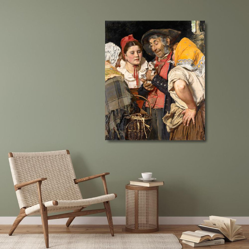 «Old Man's Treasure» par Karl Gussow - Art mural sur toile tendue avec châssis, H 40 po x l 28 po