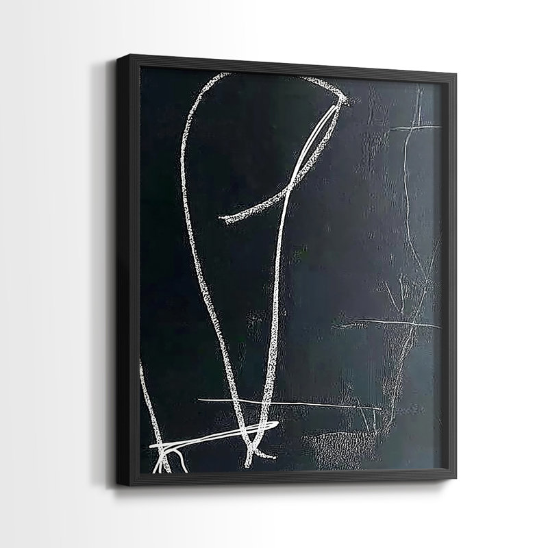"ABSTRACT Series DCXV" par J Paul, Noir, noir, noir, noir, H 15 po x l 12 po