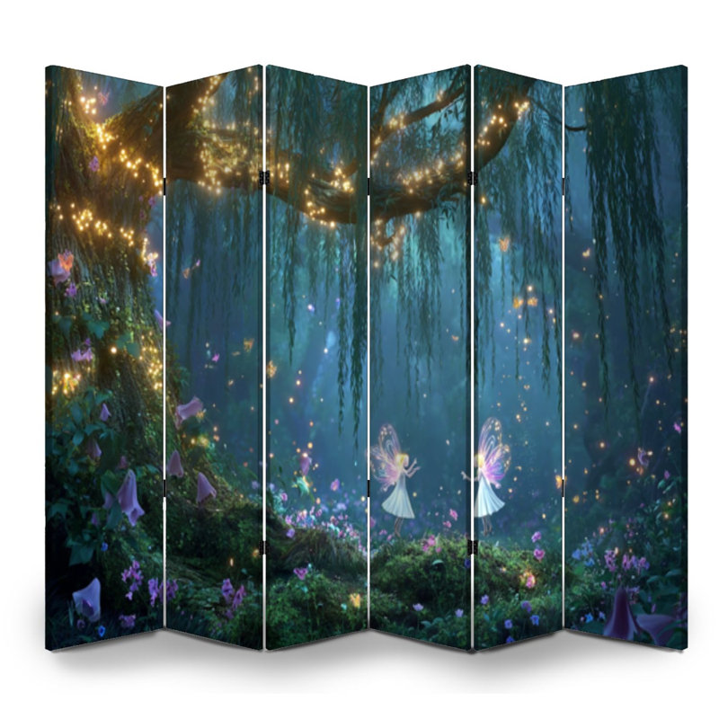 Cloison pliante 6 panneaux Royal Glow Forest Fairies