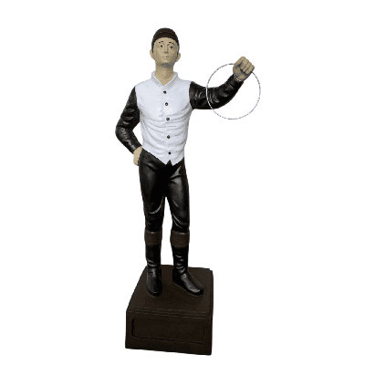 Statue de jardin classique rayée avec pantalons jet, 36 po