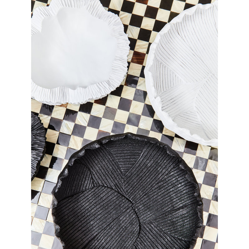 Broc Decorative Bowl, 10cm H x 34cm W x 34cm D, White