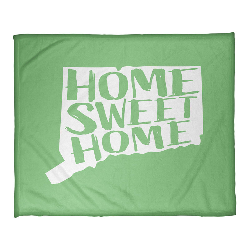 Jeté en polaires pour connecticut home, l 32,5 po x L 42,5 po, Vert