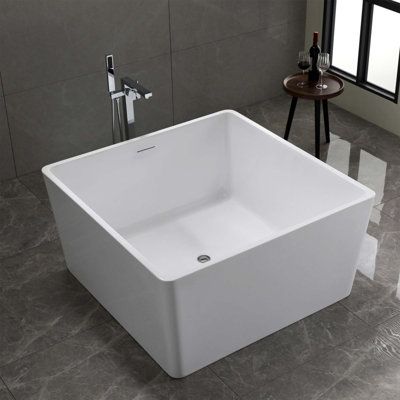 Toulouse 47.2'' x 47.2'' Soaking Acrylic Bathtub