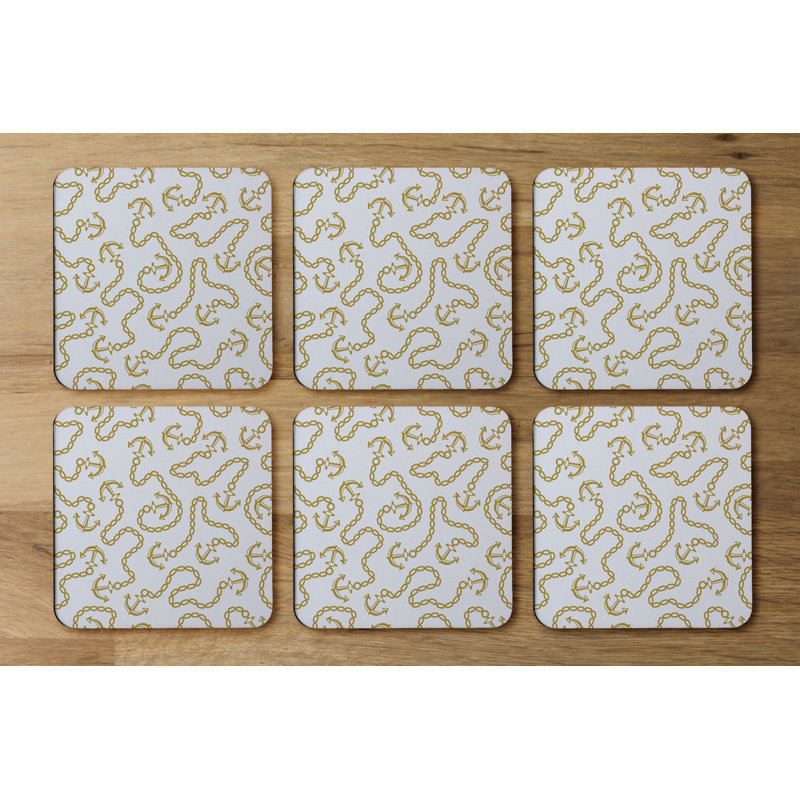 Square 6 Piece Coaster Set
