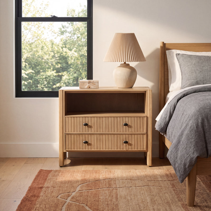 Maloney Nightstand-Light Wash Oak