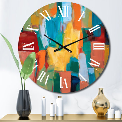 Horloge murale en métal