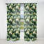 Motif vert forêt I - Rideau floral - Velours obscurcissant - 1 panneau-107575108