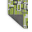 Tapis à motif géométrique vert-4675834