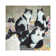 Patchwork Cats by Kim Haskins - Wrapped Canvas Print