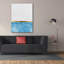  «Embellished Gold Horizon 1» par Alonzo Saunders, art mural sur toile, 40 po x 54 po