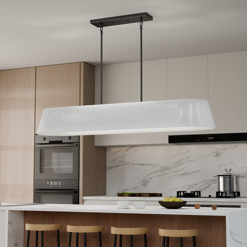 5 - Light Pendant with White Rope