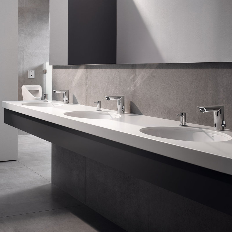 Robinet de salle de bains monotrou avec ensemble de drainage
