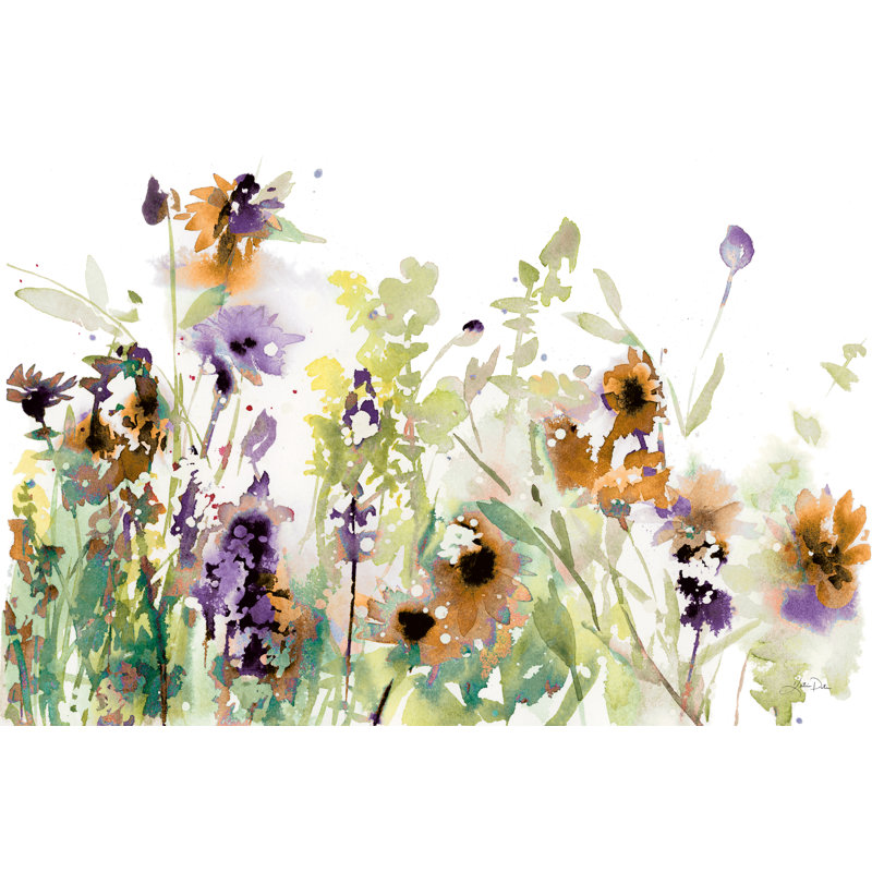 " Autumn Meadow Flowers " by Katrina Pete, 12" H x 18" W x 1.25" D