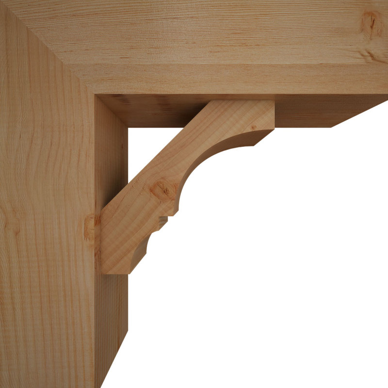Support de bloc Balboa avec entretoise décalée, 22 X 22, Sapin Douglas de l 7 1/2 (lisse)