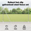 Vidaxl Chain Link Fence With Posts Steel-116797809-116797810
