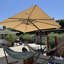Yatra 11' x 9' Rectangular  Beige Cantilever Umbrella With Cross base-964021588