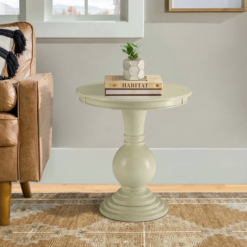 Table de bout carrée, Blanc antique