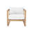 Venice 8 Pc Teak Outdoor Sofa Conversation Seating Group with Sunbrella Cushions-1975659318