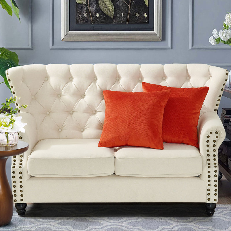 Housse de coussin Avilla, Orange brûlé, 26 po x 26 po