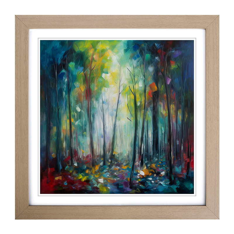 Single Picture Frame Print on Wood, Oak