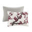 Housse de couette pour très grand lit - coton, motif de losanges, fleurs de cerisier en fleurs élégantes 100% coton, motif floral, attaches intérieures,