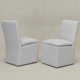 Keaton 21" Wide Modern No Assembly Upholstered Linen Side Dining Chair with Casters