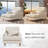 Upholstered Chaise Lounge with Adjustable Backrest-216687778
