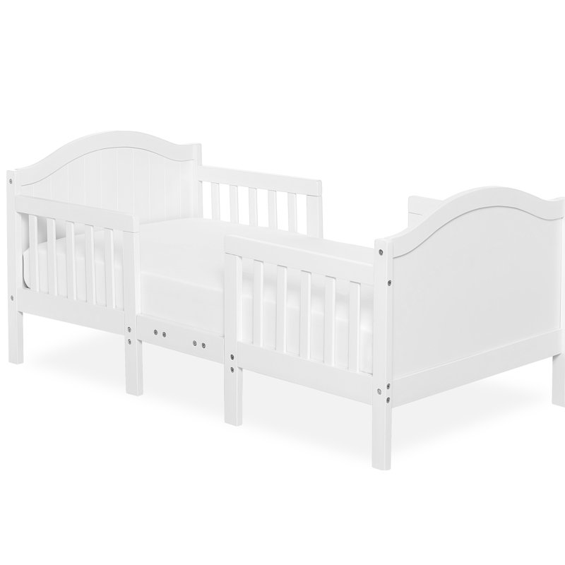  Lit convertible pour tout-petits en bois massif par Dream On Me, Blanc