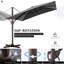 153' X 116' Outdoor Cantilever Umbrella, Weighted Base Does Not Include-443479946