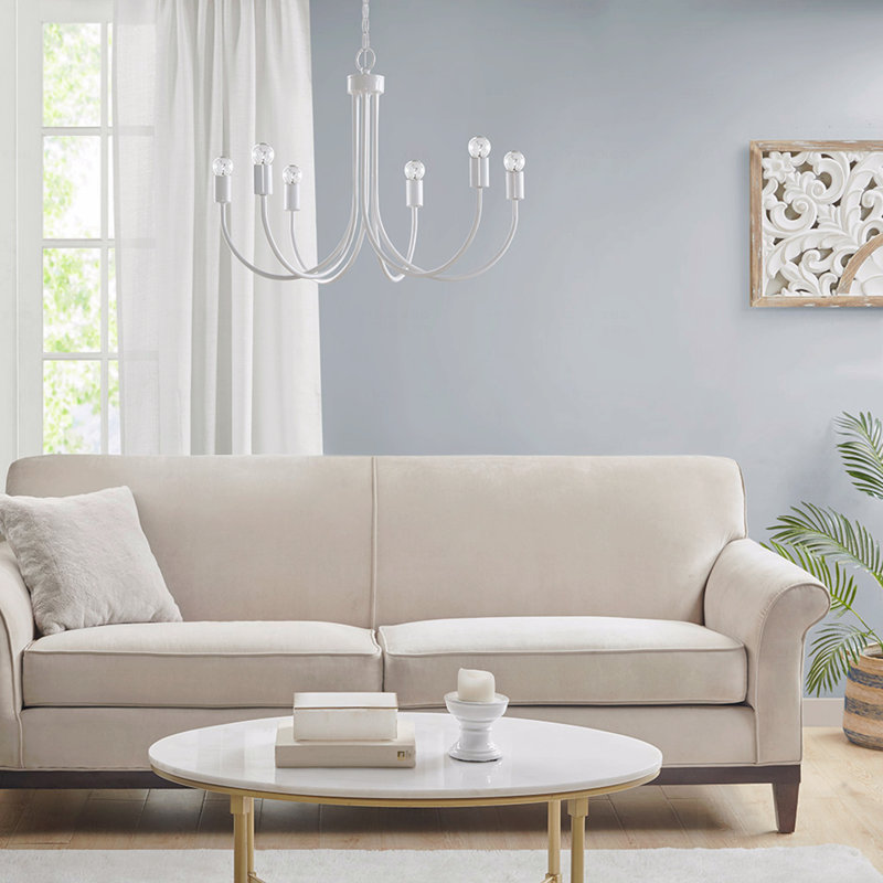 Lustre - configuration en métal à 6 lumières