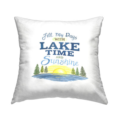 Coussin décoratif Lake Time & Sunshine